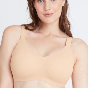 Knix Padded V Neck Wide Strap 7+ Beige
